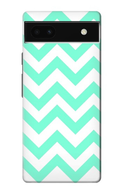 S1723 Mint Chevron Zigzag Case For Google Pixel 6a