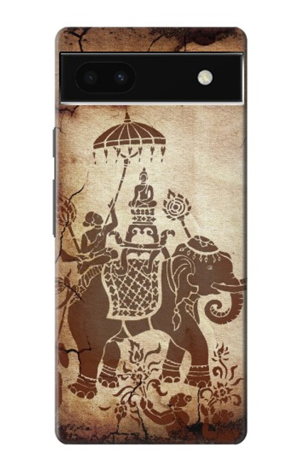 S2102 Thai Art Buddha on Elephant Case For Google Pixel 6a