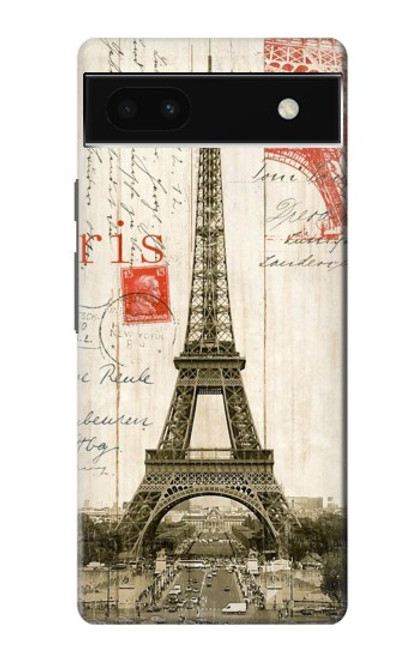 S2108 Eiffel Tower Paris Postcard Case For Google Pixel 6a