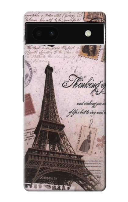 S2211 Paris Postcard Eiffel Tower Case For Google Pixel 6a