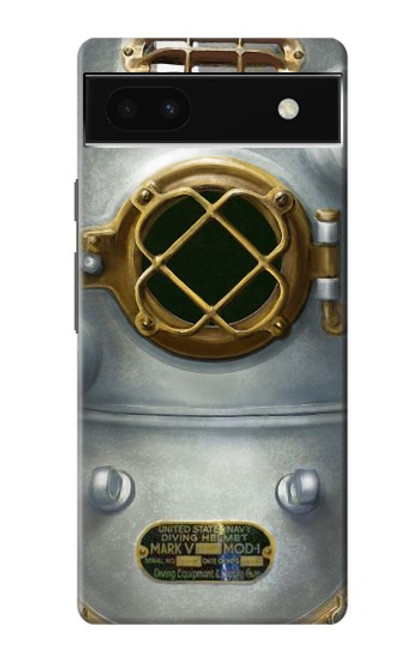 S2646 Vintage Deep Sea Diver Helmet Case For Google Pixel 6a