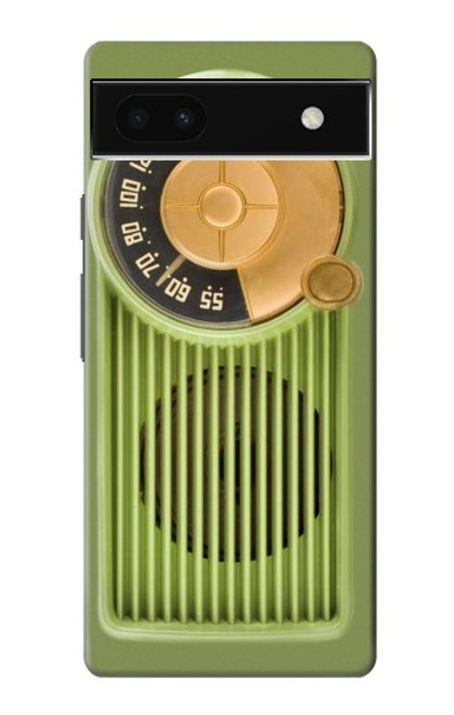 S2656 Vintage Bakelite Radio Green Case For Google Pixel 6a
