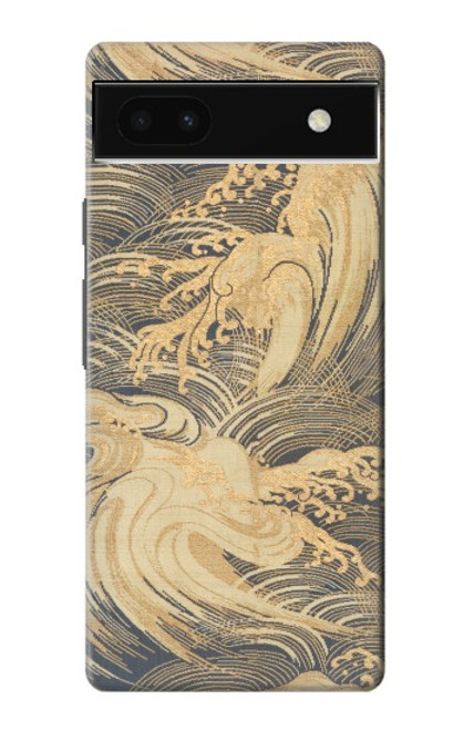 S2680 Japan Art Obi With Stylized Waves Case For Google Pixel 6a