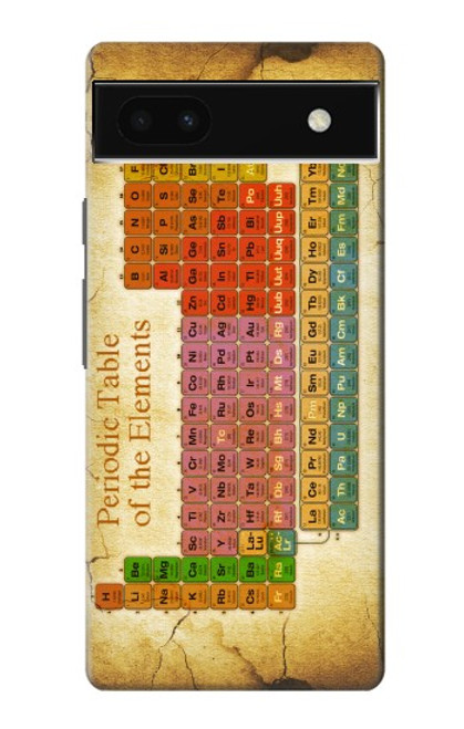 S2934 Vintage Periodic Table of Elements Case For Google Pixel 6a