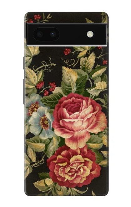 S3013 Vintage Antique Roses Case For Google Pixel 6a