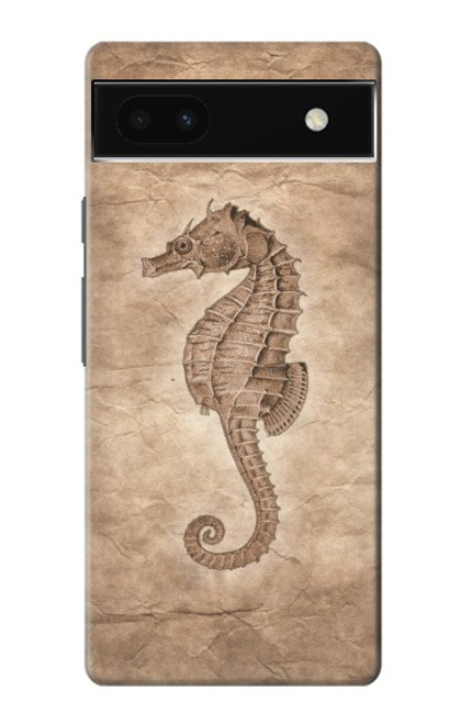 S3214 Seahorse Skeleton Fossil Case For Google Pixel 6a