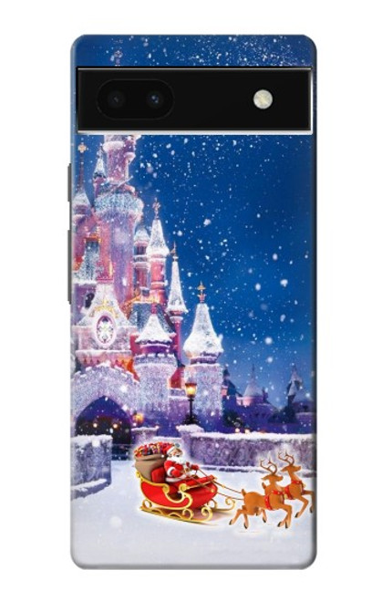 S3282 Santa Xmas Castle Case For Google Pixel 6a