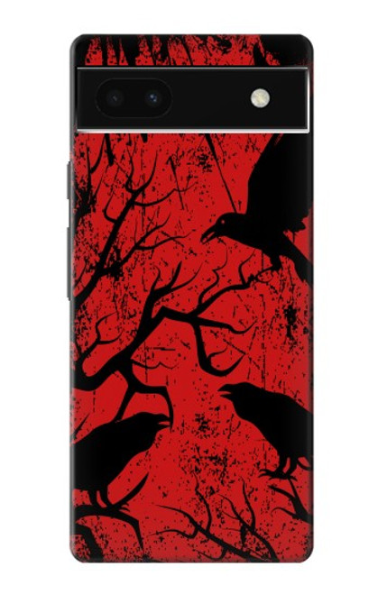 S3325 Crow Black Blood Tree Case For Google Pixel 6a