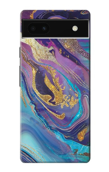 S3676 Colorful Abstract Marble Stone Case For Google Pixel 6a