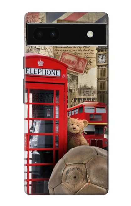 S3856 Vintage London British Case For Google Pixel 6a