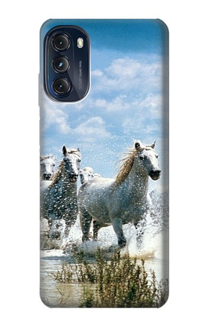 S0250 White Horse Case For Motorola Moto G (2022)