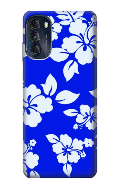 S2244 Hawaiian Hibiscus Blue Pattern Case For Motorola Moto G (2022)