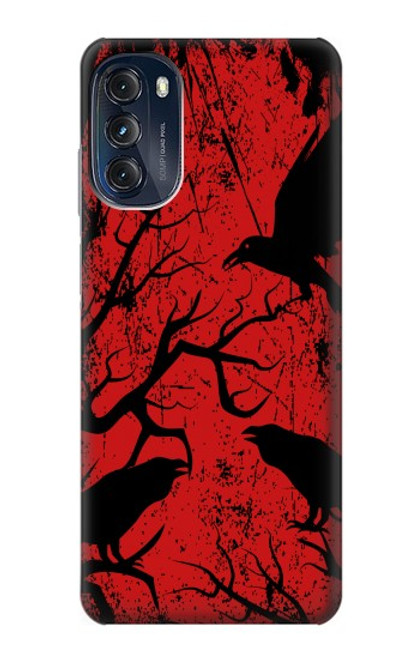 S3325 Crow Black Blood Tree Case For Motorola Moto G (2022)