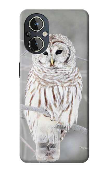 S1566 Snowy Owl White Owl Case For OnePlus Nord N20 5G