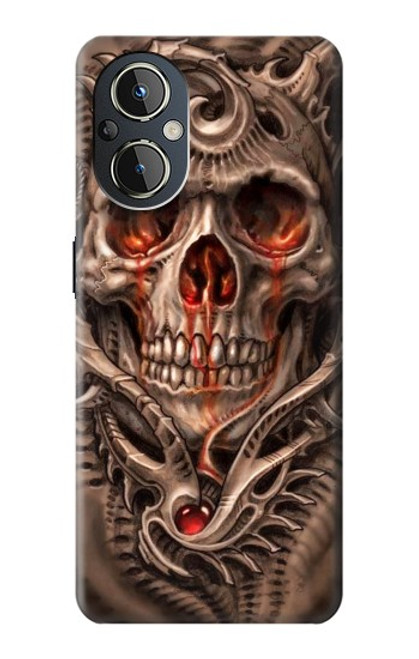 S1675 Skull Blood Tattoo Case For OnePlus Nord N20 5G
