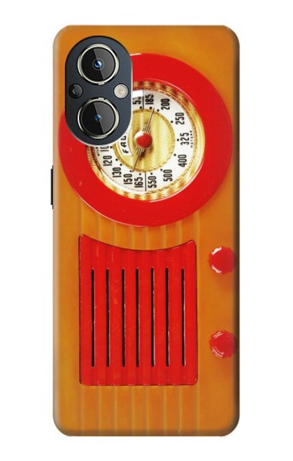 S2780 Vintage Orange Bakelite Radio Case For OnePlus Nord N20 5G
