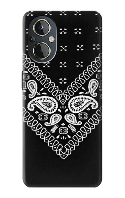 S3363 Bandana Black Pattern Case For OnePlus Nord N20 5G