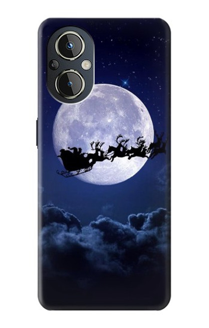 S3508 Xmas Santa Moon Case For OnePlus Nord N20 5G