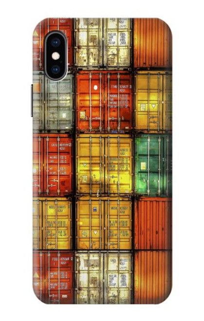 S3861 Colorful Container Block Case For iPhone X, iPhone XS