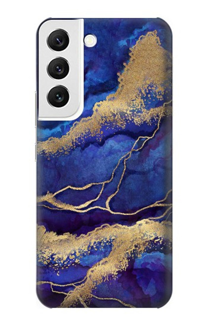 S3906 Navy Blue Purple Marble Case For Samsung Galaxy S22