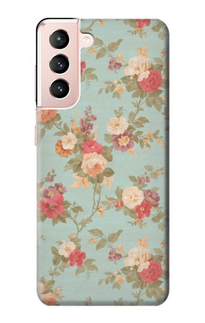 S3910 Vintage Rose Case For Samsung Galaxy S21 5G