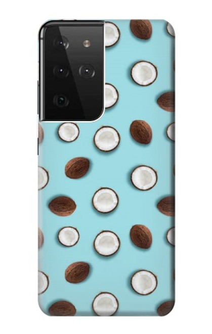 S3860 Coconut Dot Pattern Case For Samsung Galaxy S21 Ultra 5G