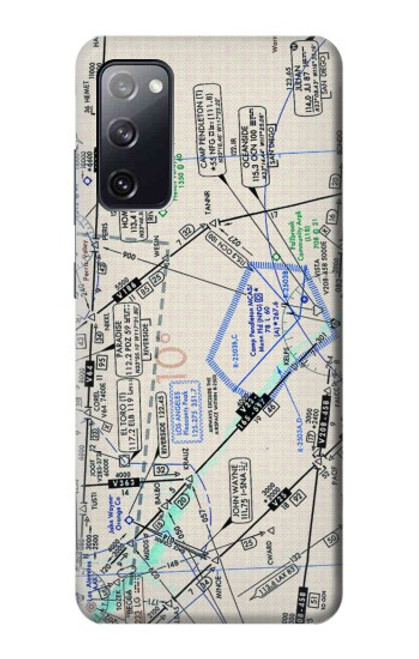 S3882 Flying Enroute Chart Case For Samsung Galaxy S20 FE