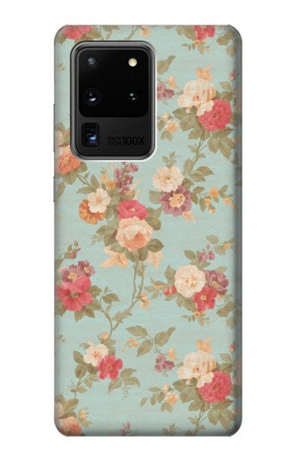 S3910 Vintage Rose Case For Samsung Galaxy S20 Ultra