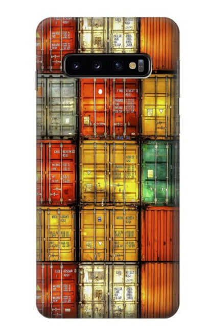 S3861 Colorful Container Block Case For Samsung Galaxy S10