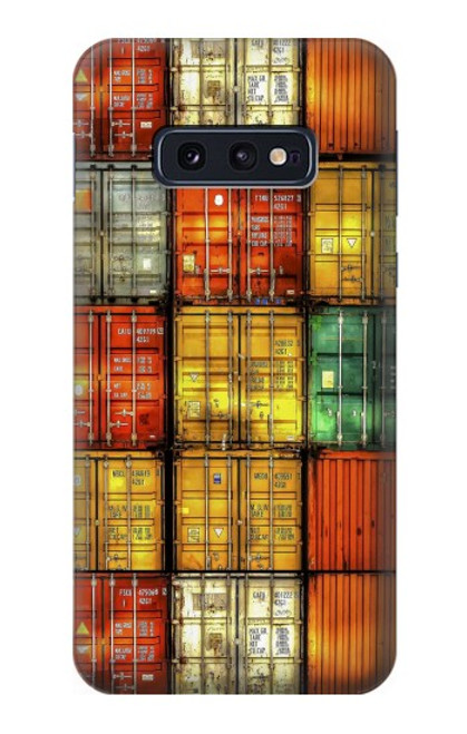 S3861 Colorful Container Block Case For Samsung Galaxy S10e
