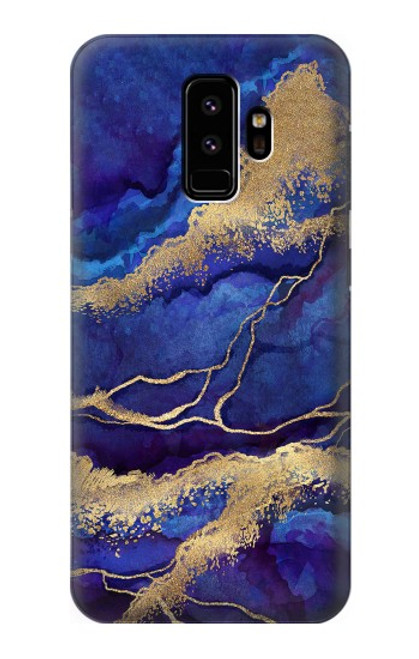 S3906 Navy Blue Purple Marble Case For Samsung Galaxy S9