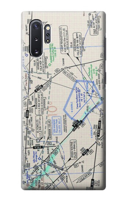 S3882 Flying Enroute Chart Case For Samsung Galaxy Note 10 Plus