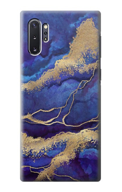 S3906 Navy Blue Purple Marble Case For Samsung Galaxy Note 10 Plus
