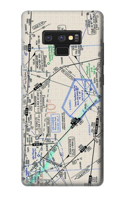 S3882 Flying Enroute Chart Case For Note 9 Samsung Galaxy Note9