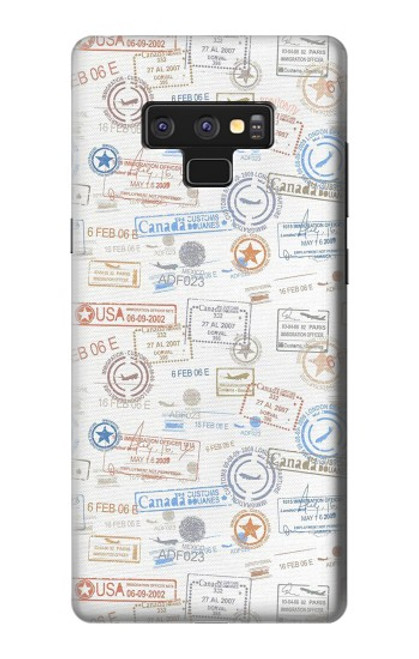S3903 Travel Stamps Case For Note 9 Samsung Galaxy Note9