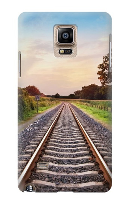 S3866 Railway Straight Train Track Case For Samsung Galaxy Note 4
