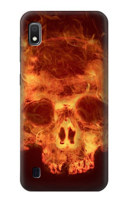 S3881 Fire Skull Case For Samsung Galaxy A10