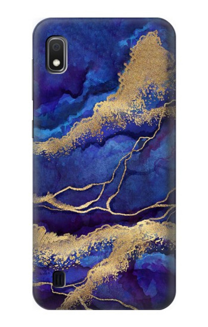 S3906 Navy Blue Purple Marble Case For Samsung Galaxy A10