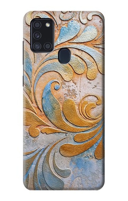 S3875 Canvas Vintage Rugs Case For Samsung Galaxy A21s