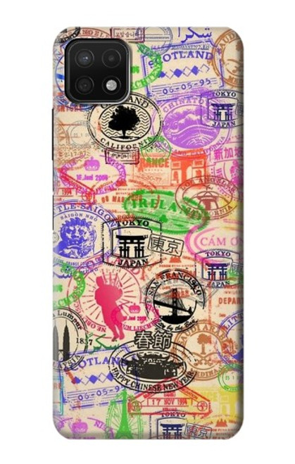 S3904 Travel Stamps Case For Samsung Galaxy A22 5G