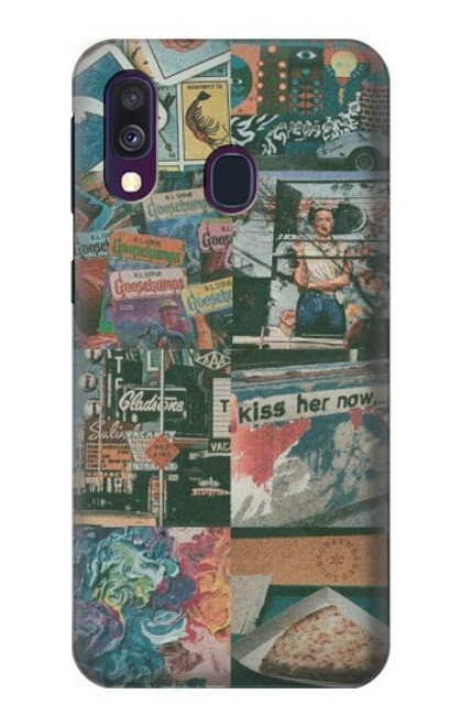 S3909 Vintage Poster Case For Samsung Galaxy A40