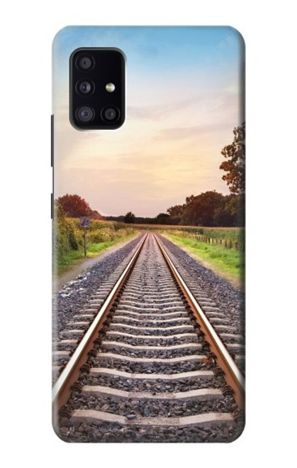 S3866 Railway Straight Train Track Case For Samsung Galaxy A41