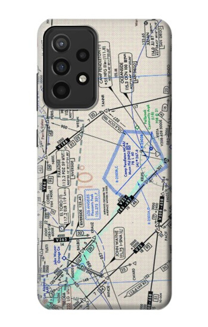 S3882 Flying Enroute Chart Case For Samsung Galaxy A52s 5G