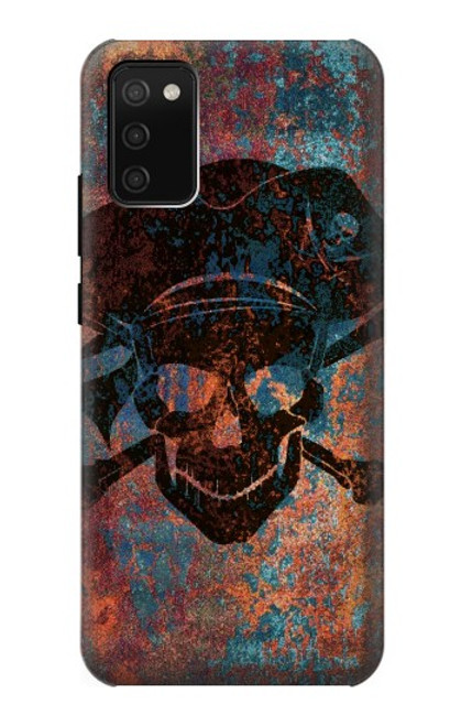 S3895 Pirate Skull Metal Case For Samsung Galaxy A02s, Galaxy M02s  (NOT FIT with Galaxy A02s Verizon SM-A025V)