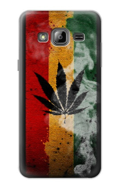 S3890 Reggae Rasta Flag Smoke Case For Samsung Galaxy J3 (2016)