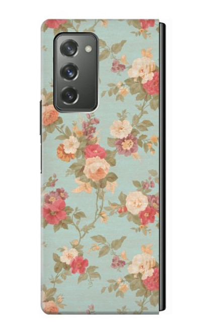 S3910 Vintage Rose Case For Samsung Galaxy Z Fold2 5G