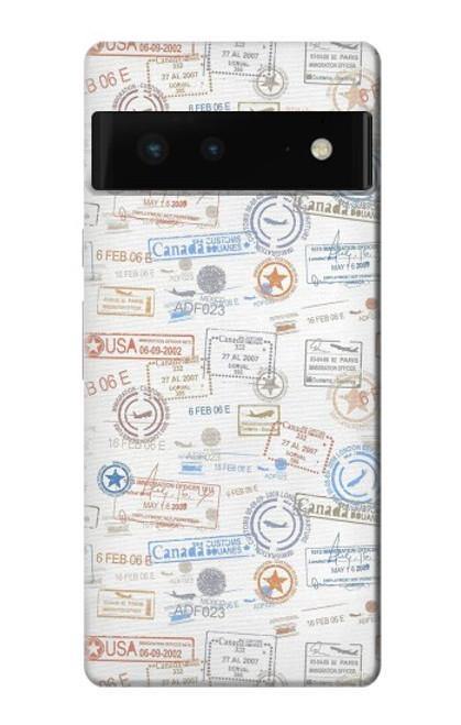 S3903 Travel Stamps Case For Google Pixel 6