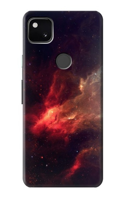 S3897 Red Nebula Space Case For Google Pixel 4a