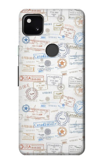 S3903 Travel Stamps Case For Google Pixel 4a