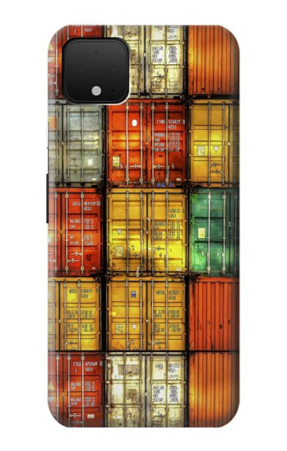 S3861 Colorful Container Block Case For Google Pixel 4